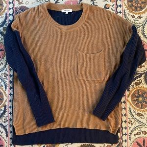 Madewell color block sweater